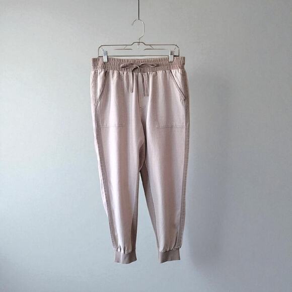 Splendid Lakeside Jogger in Fawn, XL, NWOT, Linen Blend, Relaxed Fit, Athleisure - Picture 6 of 14